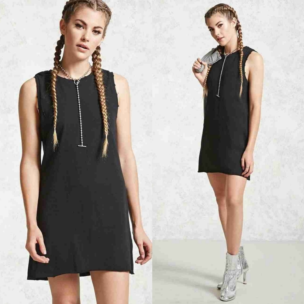 Forever 21 Basic Black A Line Dress - Size M 🖤